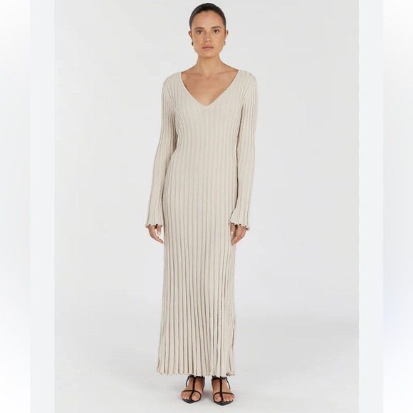 DISSH Dresses & Skirts - DISSH Reign Stone Knit Midi Dress - Size Large